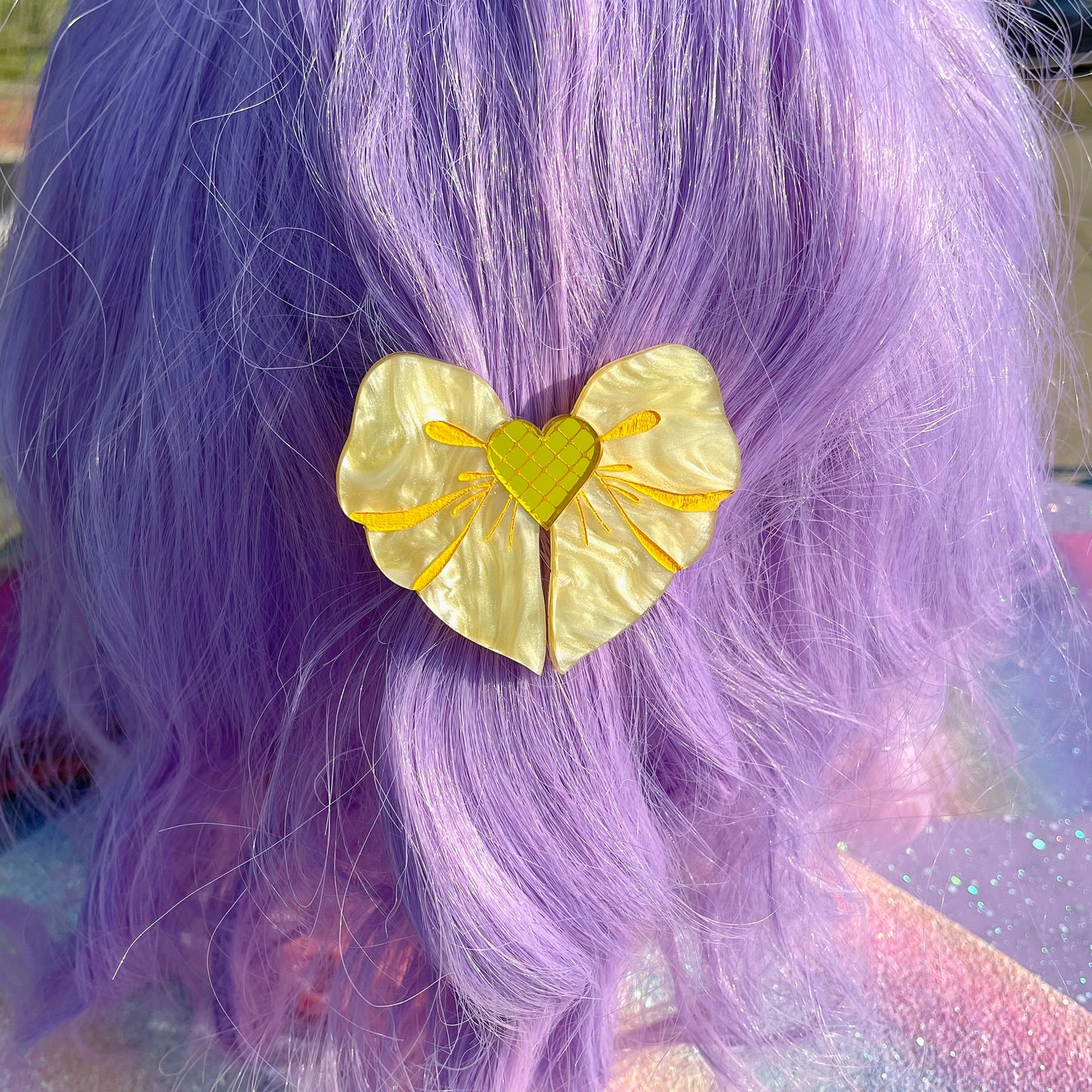 Magical Girl Heart Bow Hair Clip // 2 Sizes To Choose From!