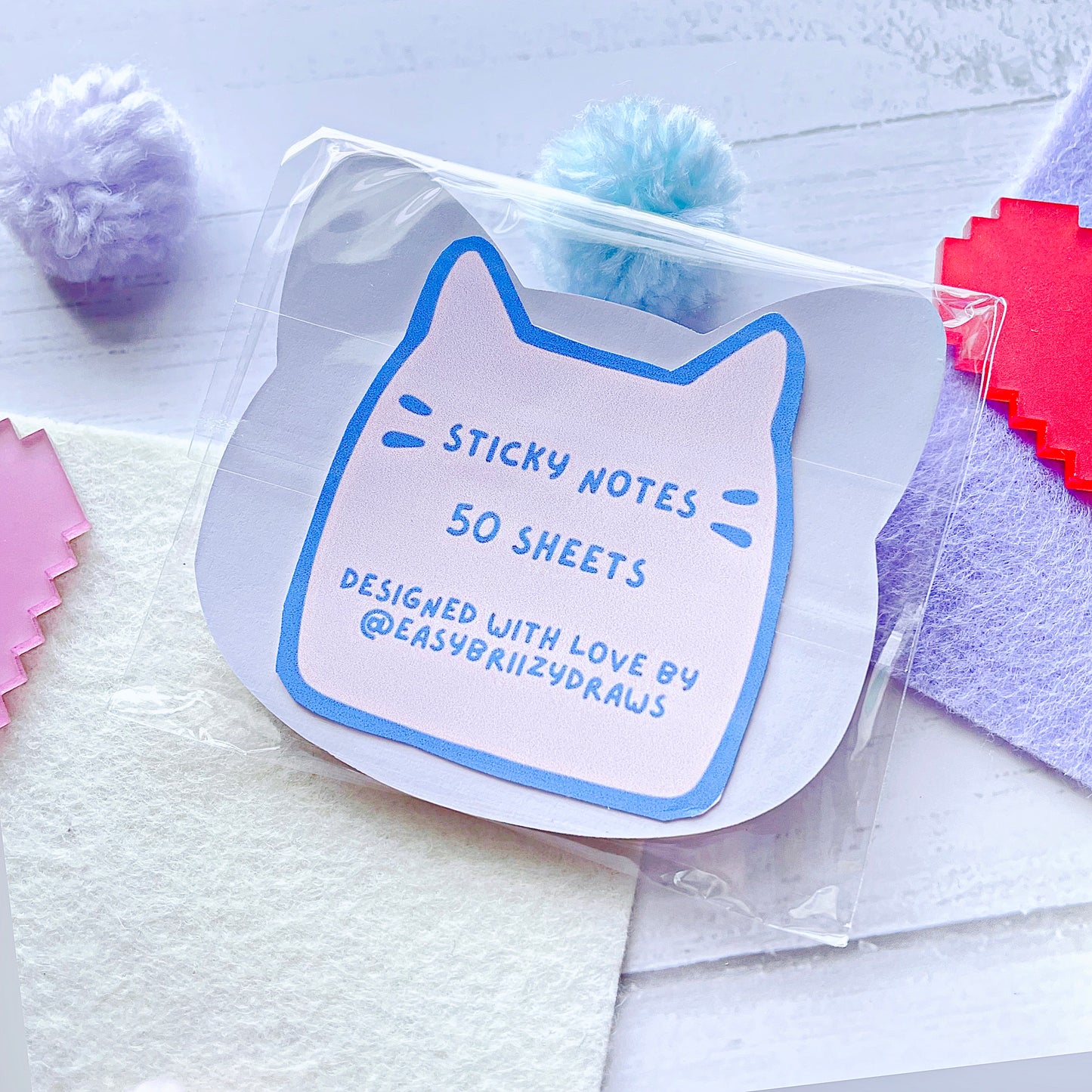 Character Sticky Note Pads - 50 Sheets