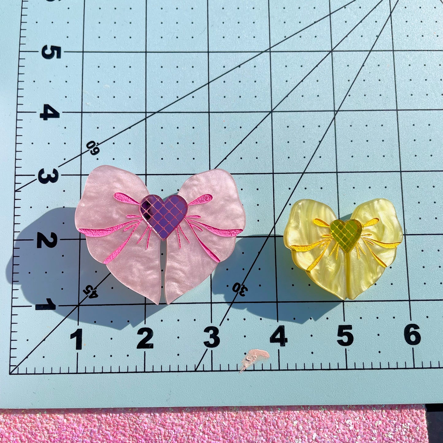 Magical Girl Heart Bow Hair Clip // 2 Sizes To Choose From!