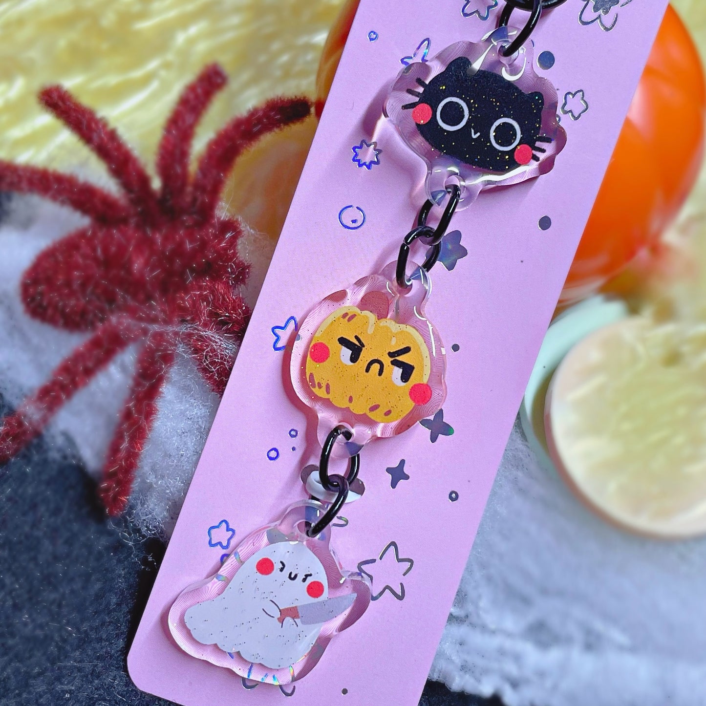 No Talk Me Angry Spooky Dangle Keychain