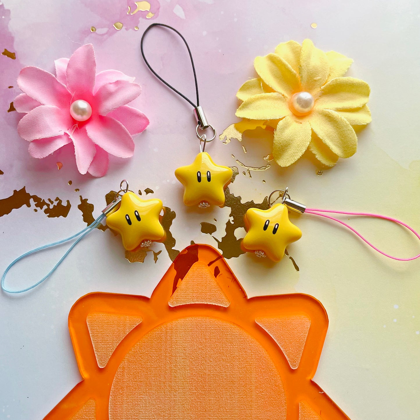 Gamer Star Phone Charm - Mystery Strap Color!