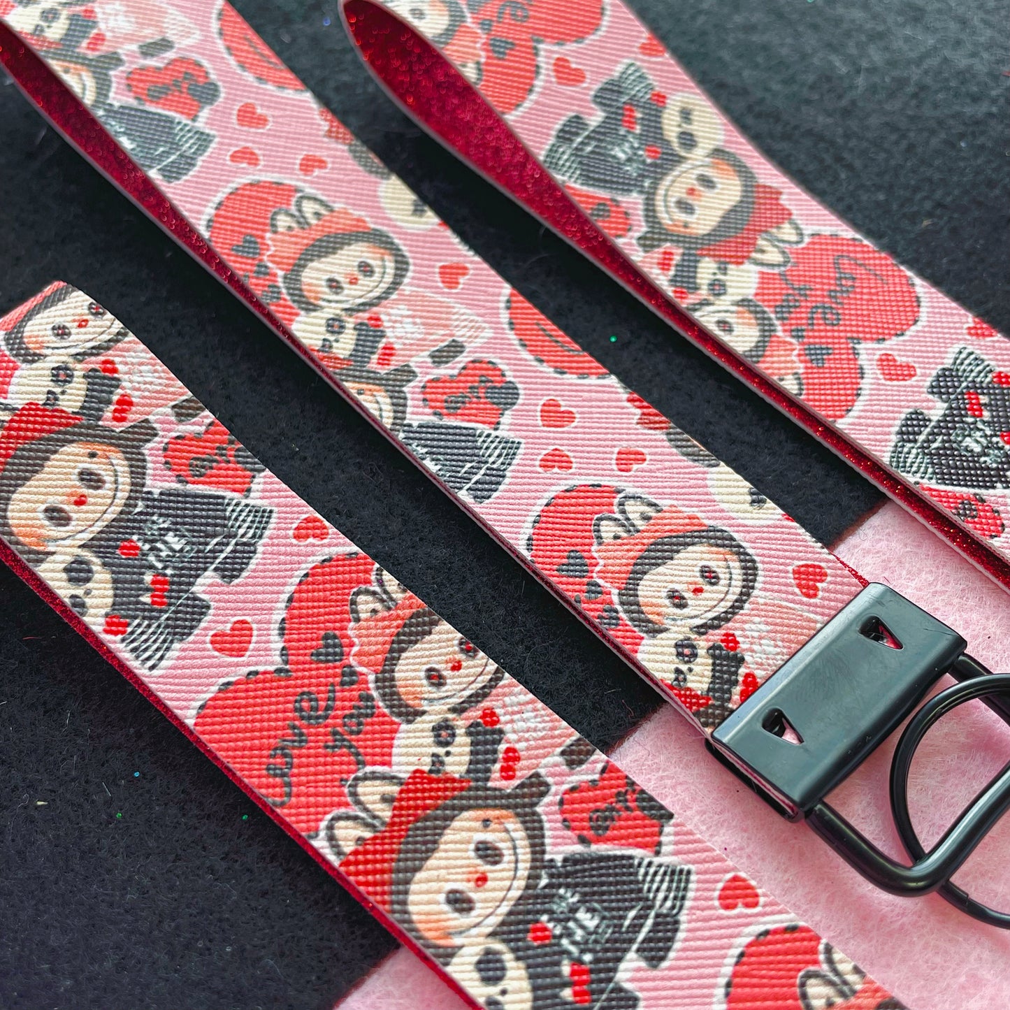 Kawaii Monster The Lovers Wristlet - Keychain Wristlet // B&B Collab