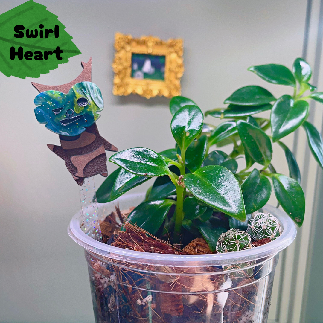 Plant Stake Magnet Topper // Masked Wood Spirits | Choose Your Character! PLANT STAKE Sold Separately