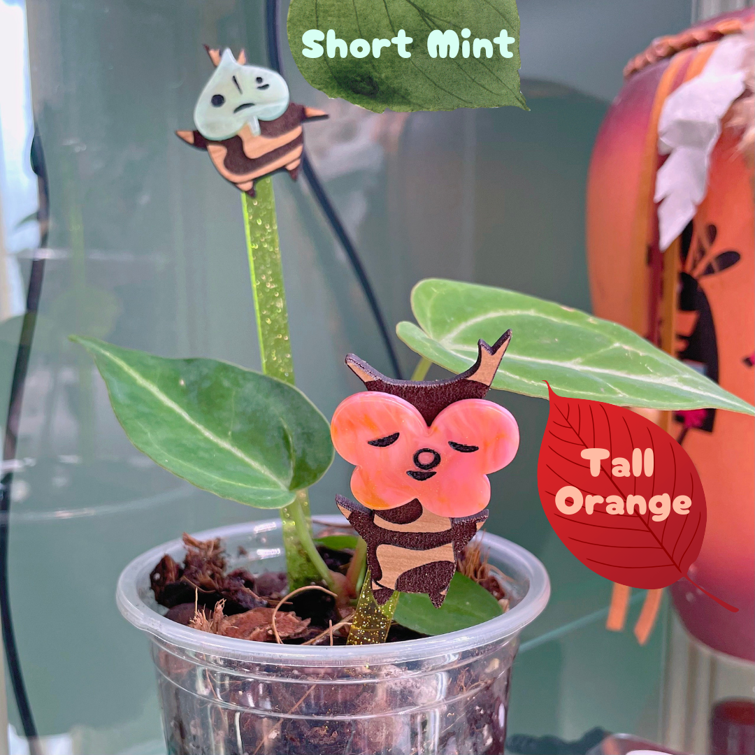 Plant Stake Magnet Topper // Masked Wood Spirits | Choose Your Character! PLANT STAKE Sold Separately