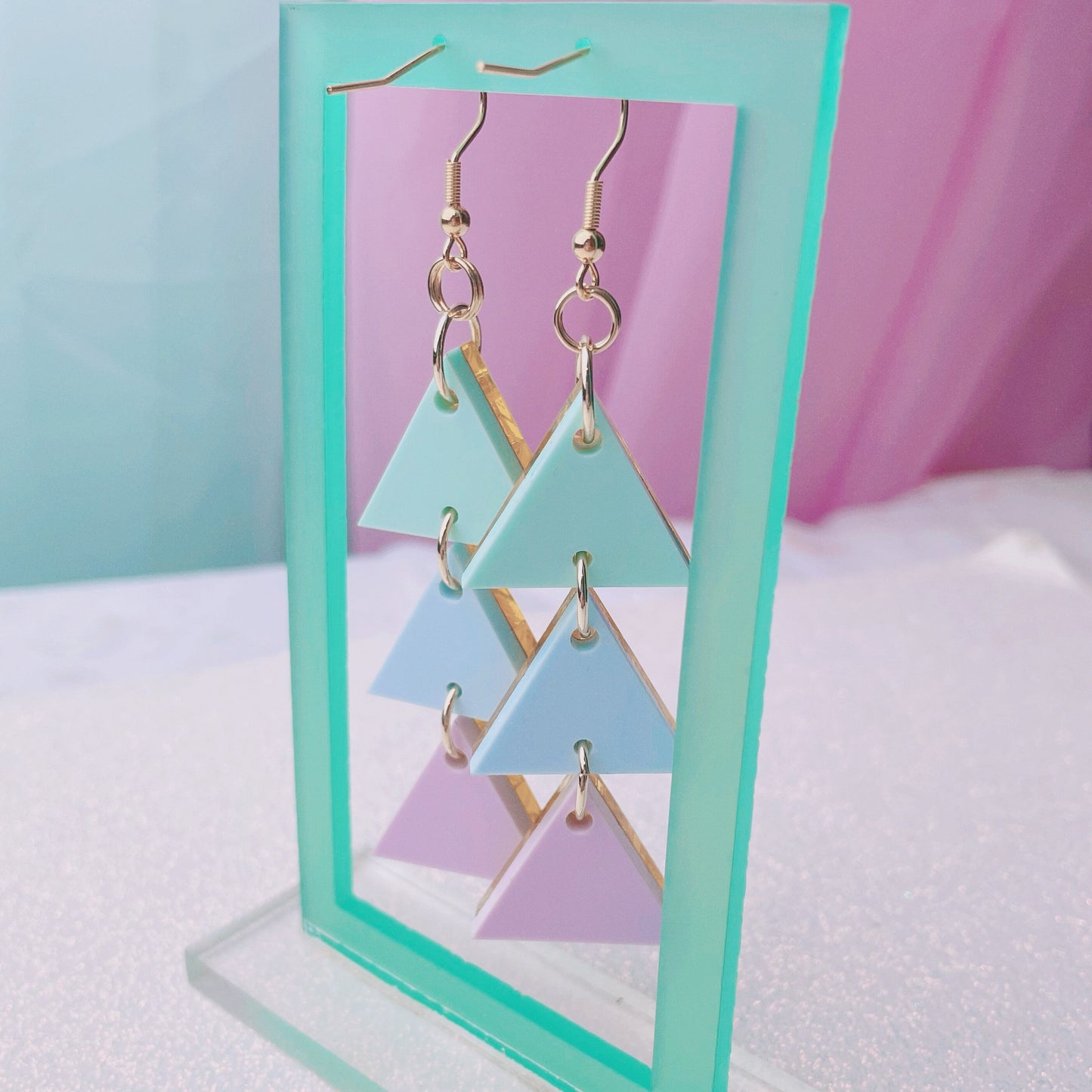 GAMEOVER - Triangle Trio & Single Earrings | Choose Style!