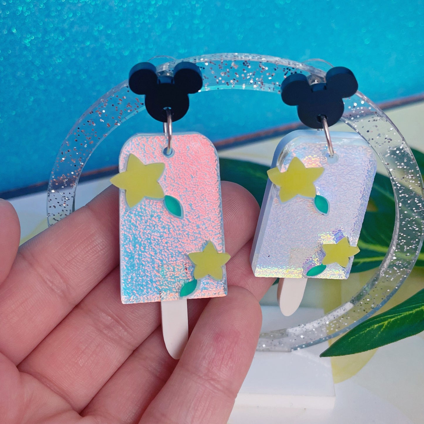 KH Sea Salt Ice Cream Acrylic Earrings