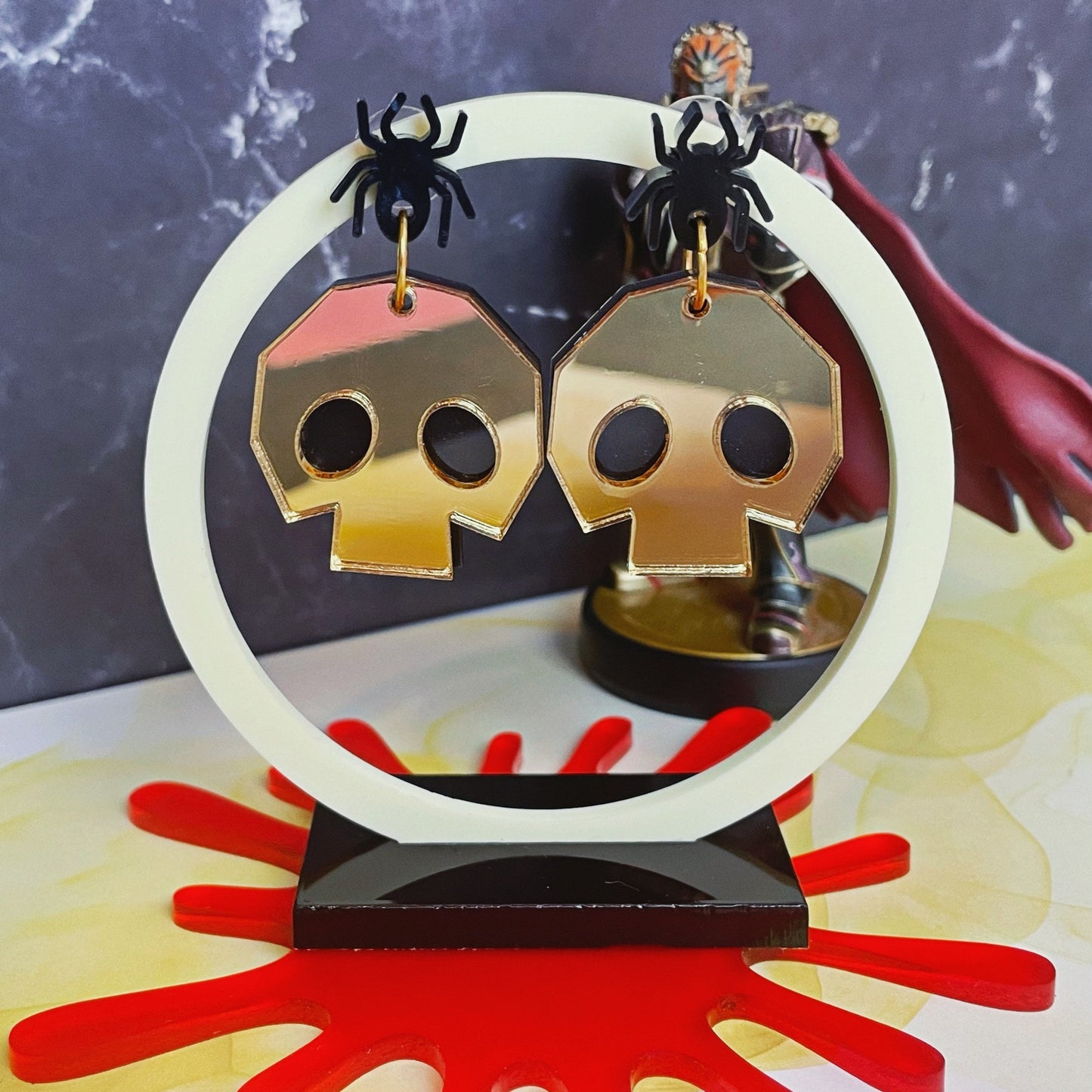GAMEOVER - Skulltula Coin Stud Spider Earrings