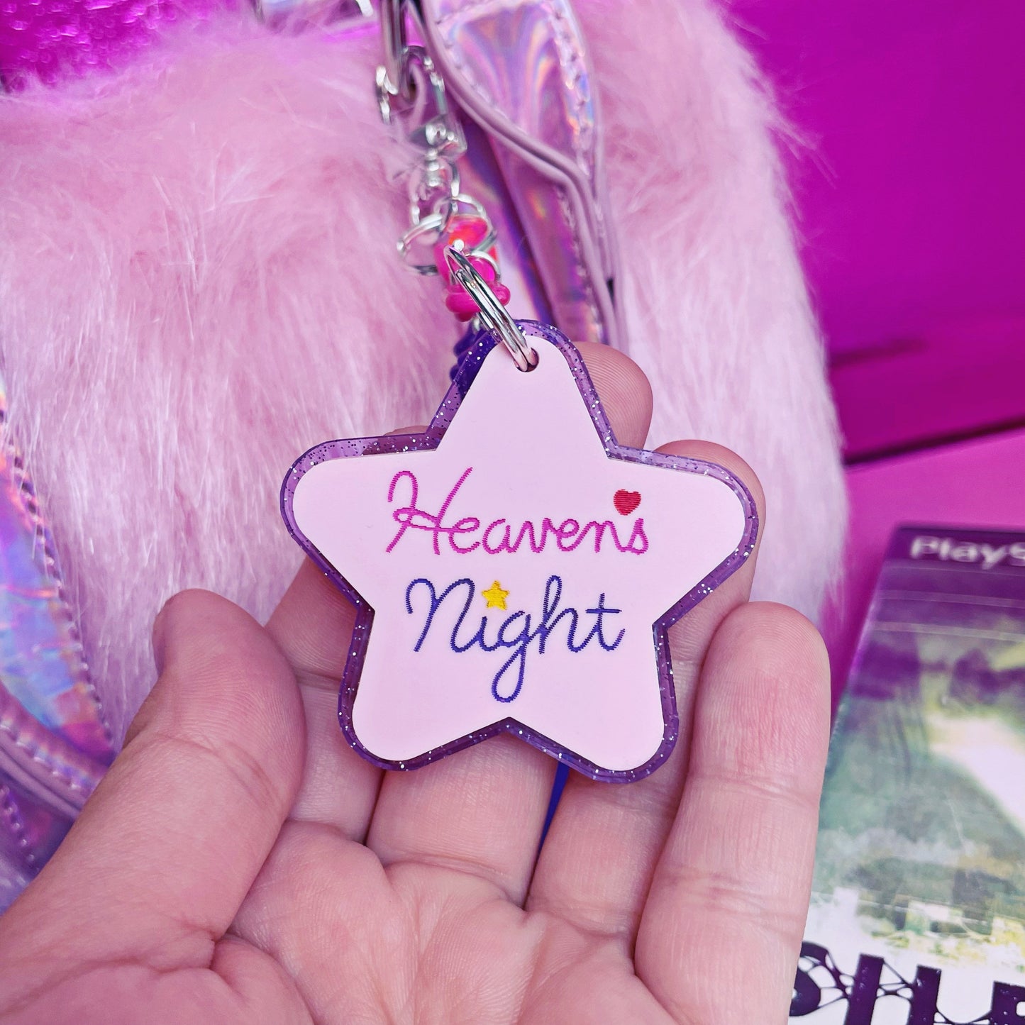 Heavens Night Acrylic Double Sided Keychain