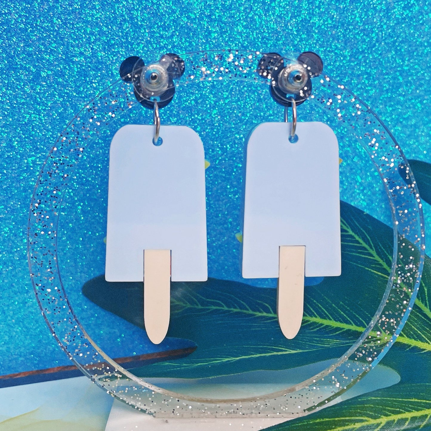 KH Sea Salt Ice Cream Acrylic Earrings