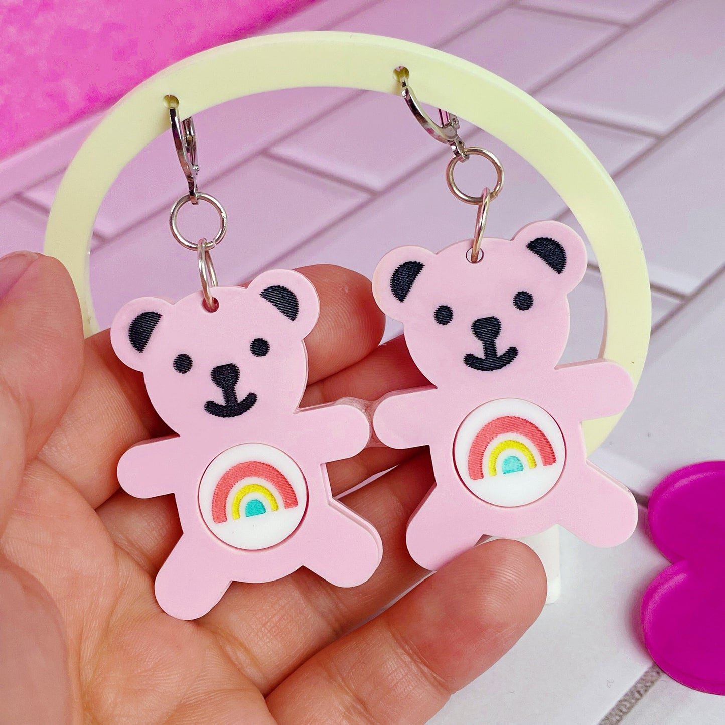 Mood Bears Acrylic Earrings // Pick Your Mood!