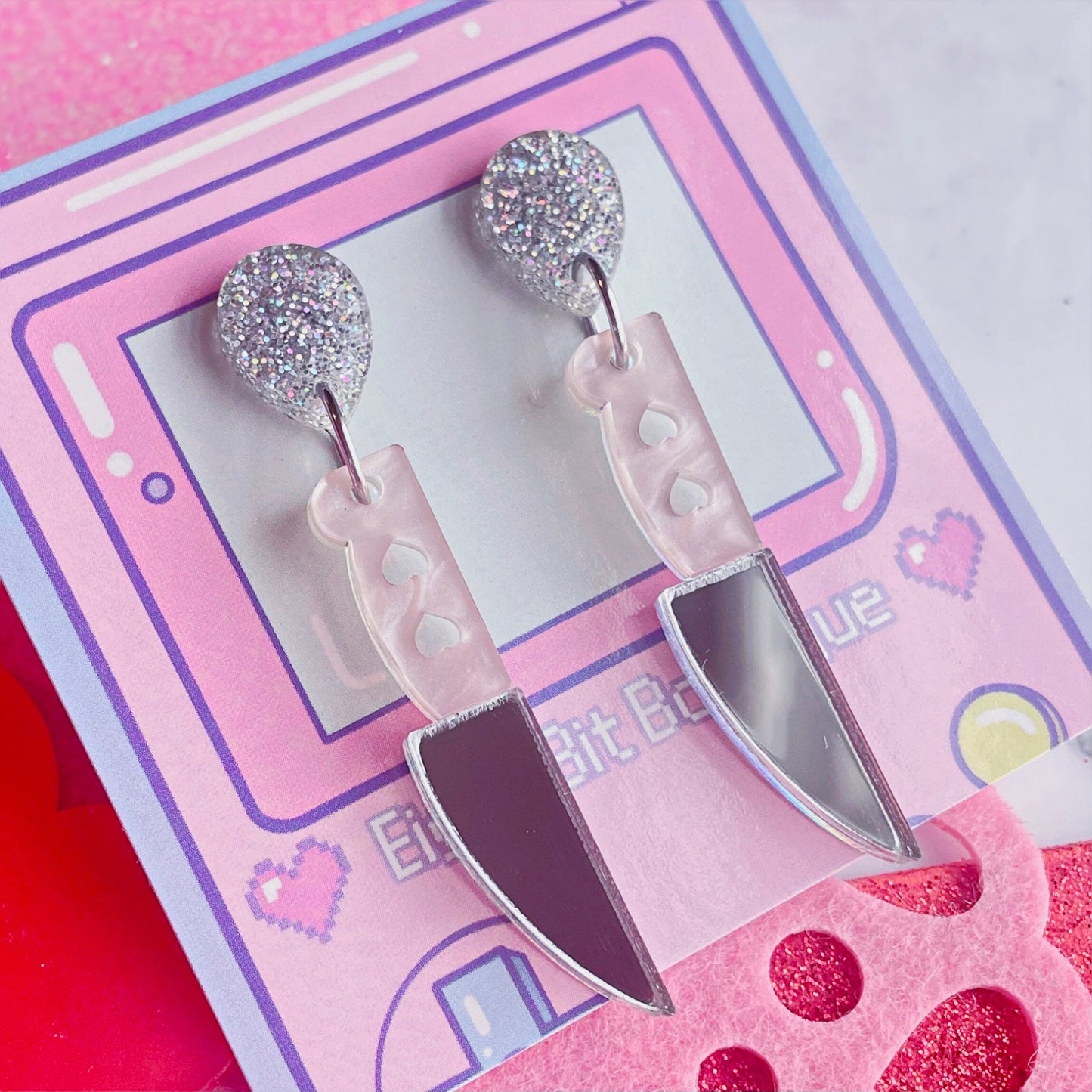 I Heart You Stabby Earrings