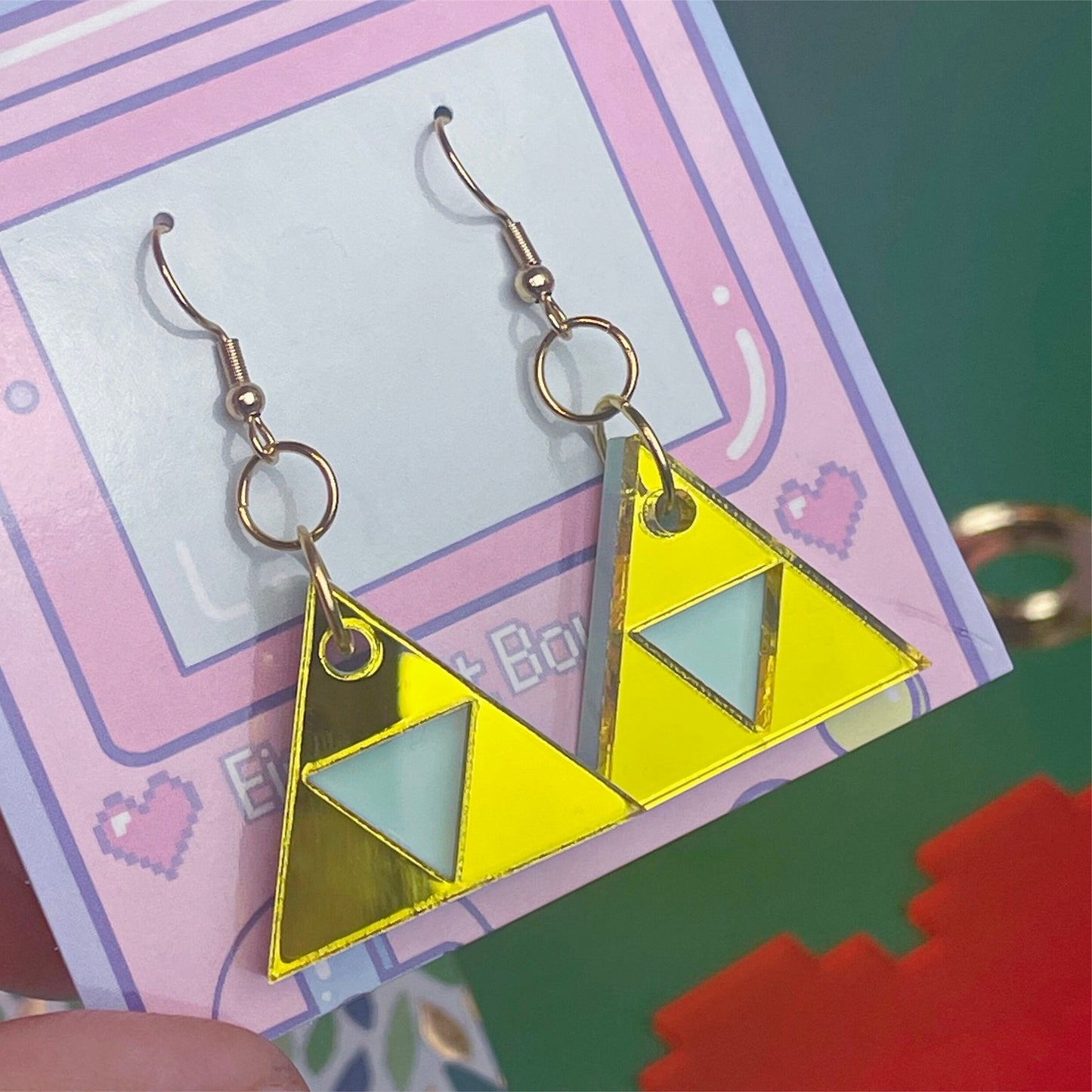 GAMEOVER - Triangle Trio & Single Earrings | Choose Style!