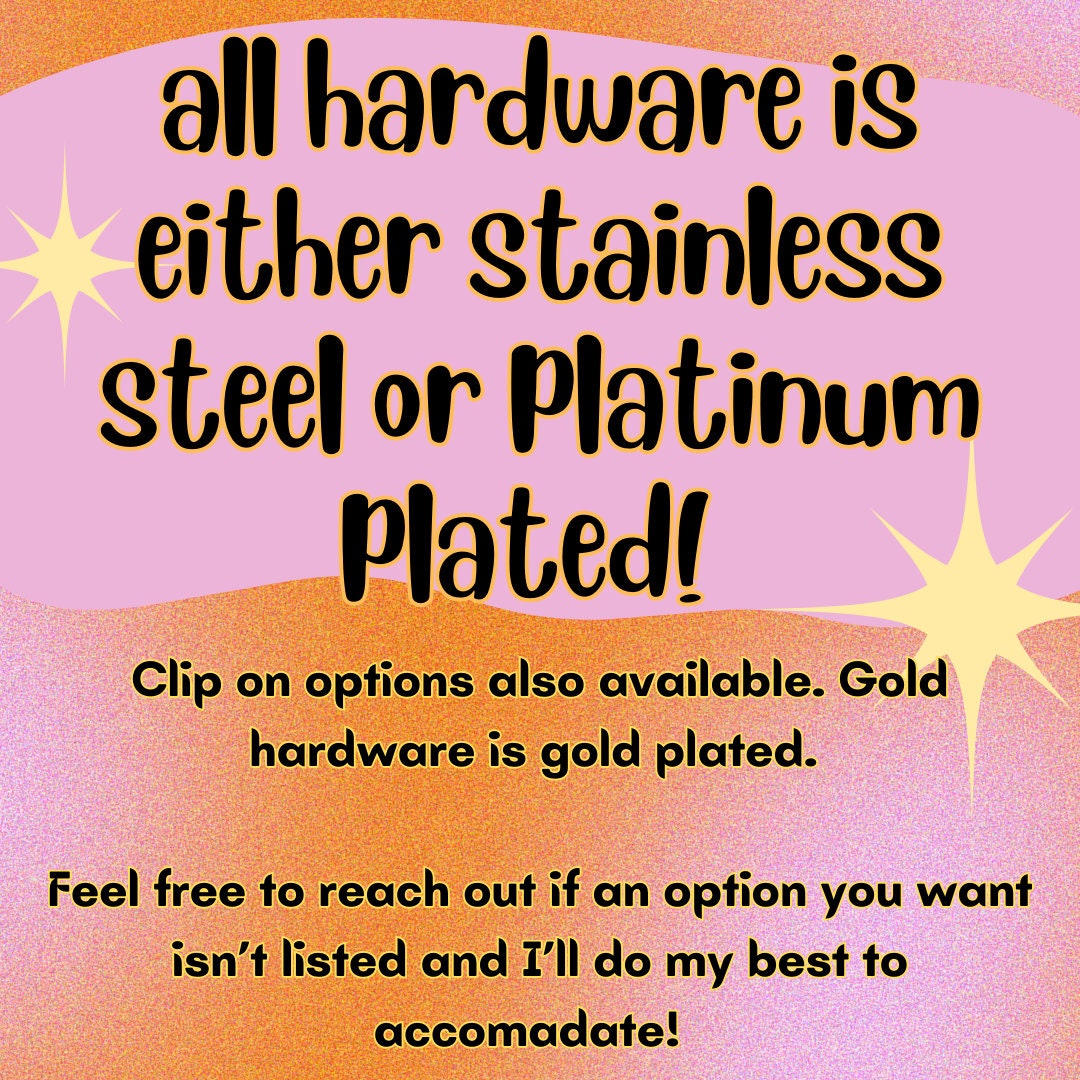 Rainbow Poke Ball Stud Acrylic Earrings