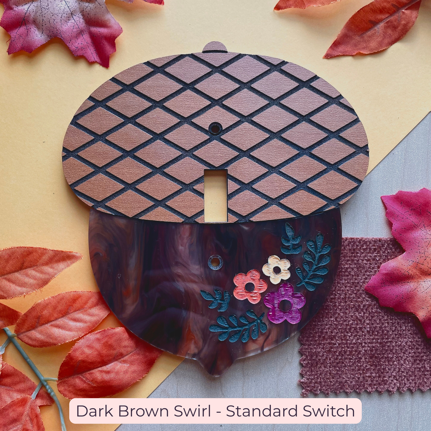 Grandmas Kitchen Acorn Light Switch Cover // Rocker + Standard Available!