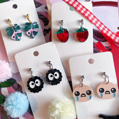 Byte Sized - Strawberry Single Earrings