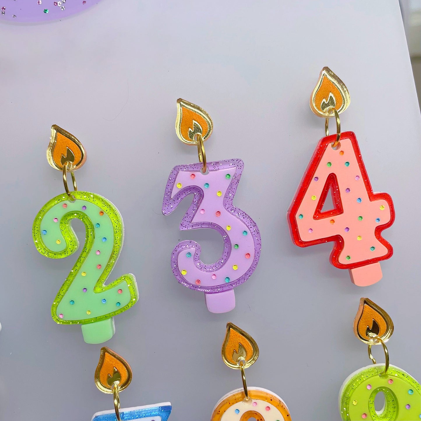 Single Birthday Candle Number - Sold Individually! Multiple Hardware Options Available