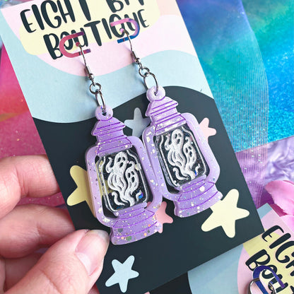 Ghouls Garden Lantern of Souls Earrings / Choose Your Color!
