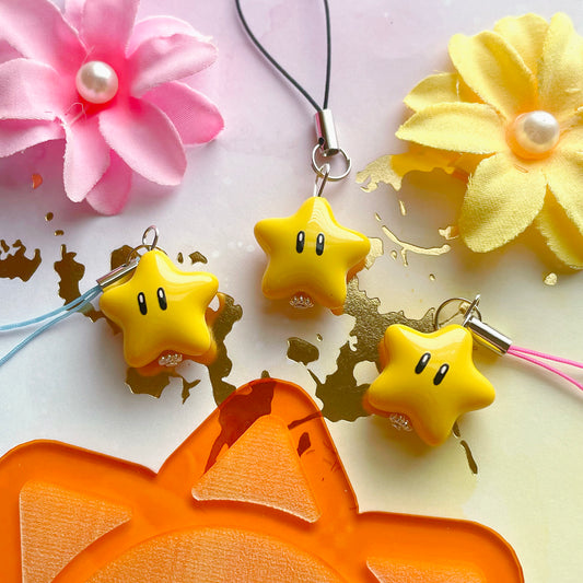 Gamer Star Phone Charm - Mystery Strap Color!