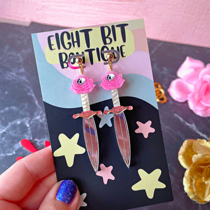 Deadly Bloom Dagger Earrings