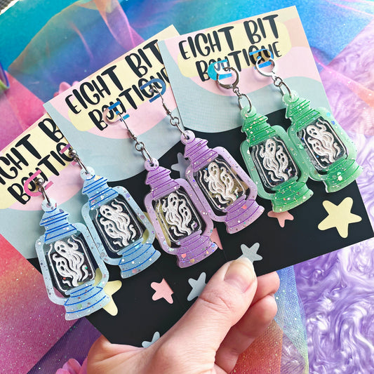 Ghouls Garden Lantern of Souls Earrings / Choose Your Color!