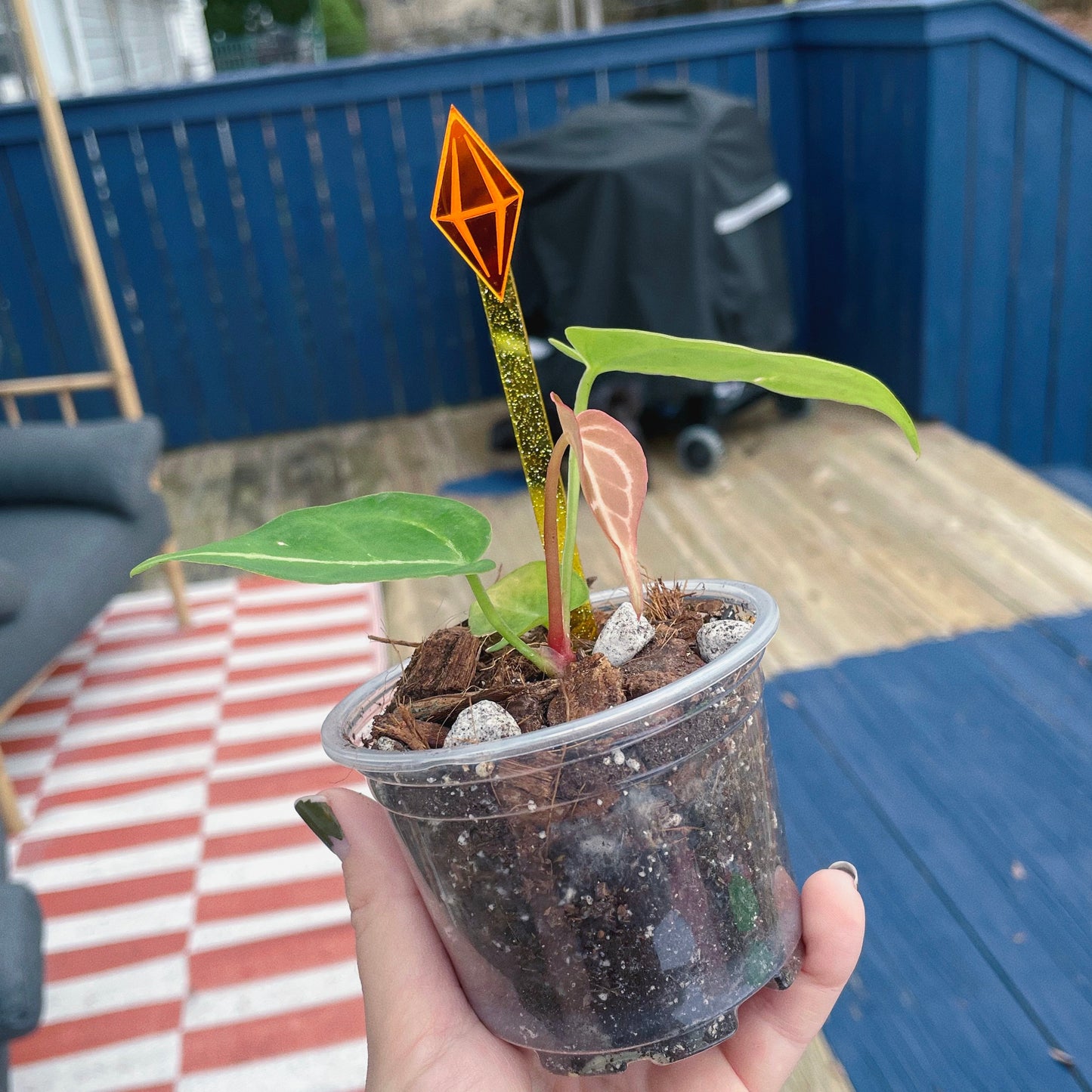 Plant Stake Magnet Topper // Plumbob | Choose Your Mood! PLANT STAKE Sold Separately