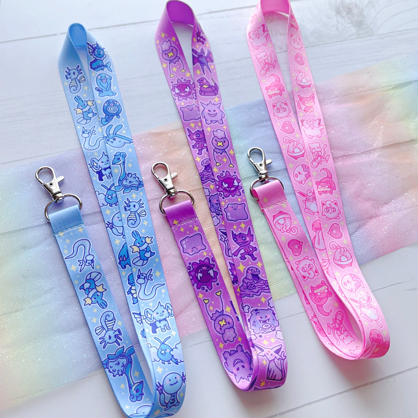 Rainbow Poke' Lanyards | Choose Your Color!