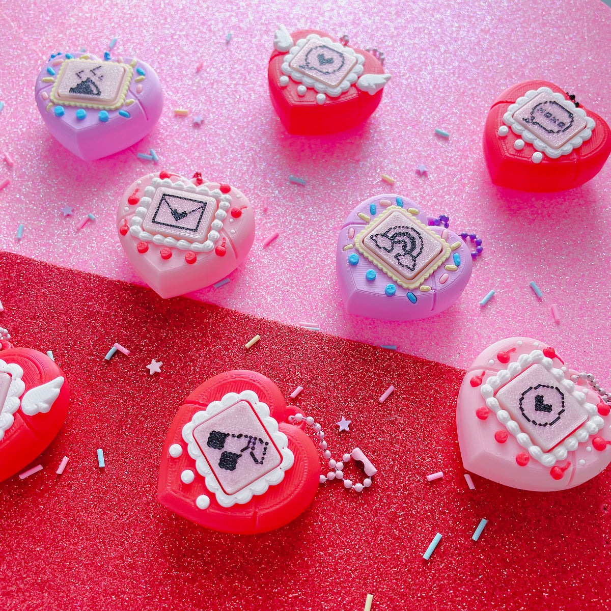 Pixel Poppers - Clicky Heart Pocket Pal - Choose Your Combo!