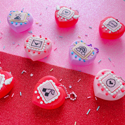 Pixel Poppers - Clicky Heart Pocket Pal - Choose Your Combo!