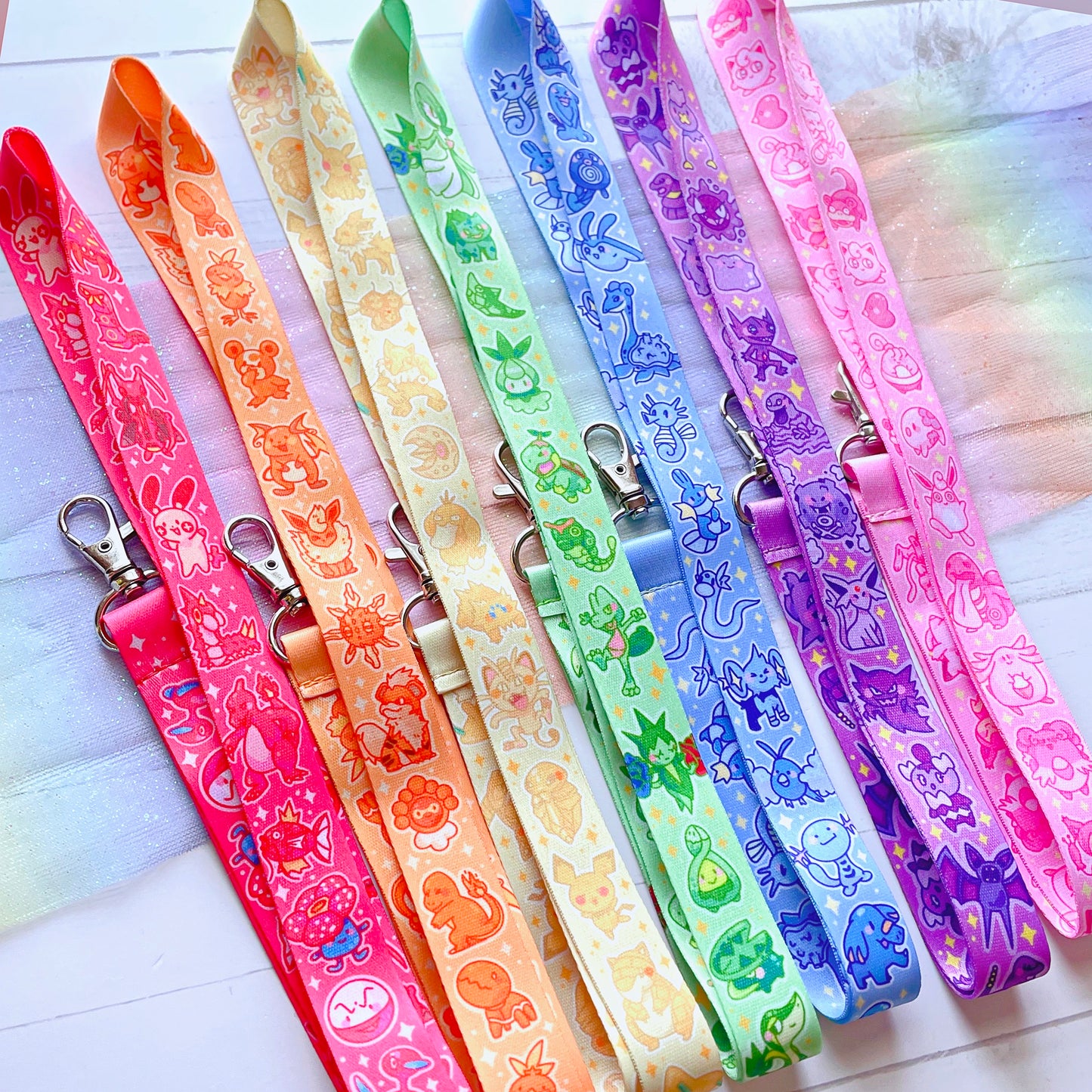 Rainbow Poke' Lanyards | Choose Your Color!