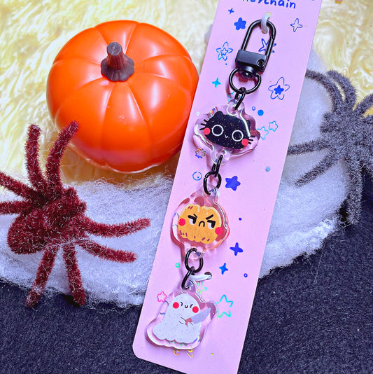 No Talk Me Angwy Spooky Dangle Keychain