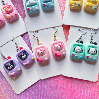 Remix - Kawaii Gamer Charm Earrings