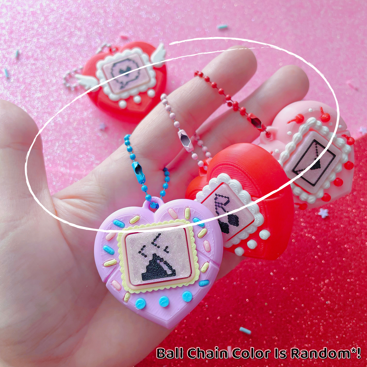 Pixel Poppers - Clicky Heart Pocket Pal - Choose Your Combo!