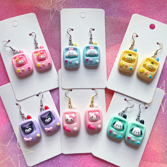 Remix - Kawaii Gamer Charm Earrings