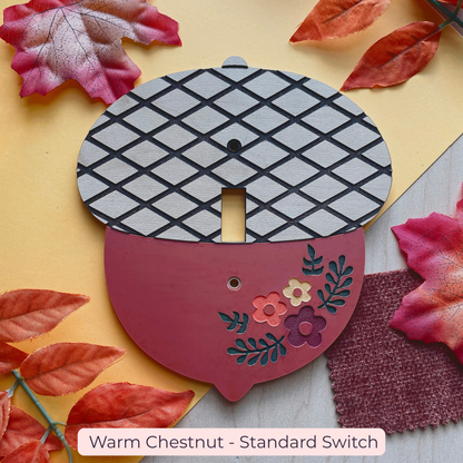 Grandmas Kitchen Acorn Light Switch Cover // Rocker + Standard Available!