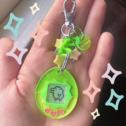 Tama Virtual Friends Acrylic Earrings and Keychains | Choose Your Friend!