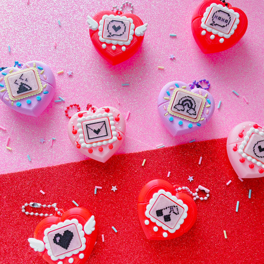 Pixel Poppers - Clicky Heart Pocket Pal - Choose Your Combo!