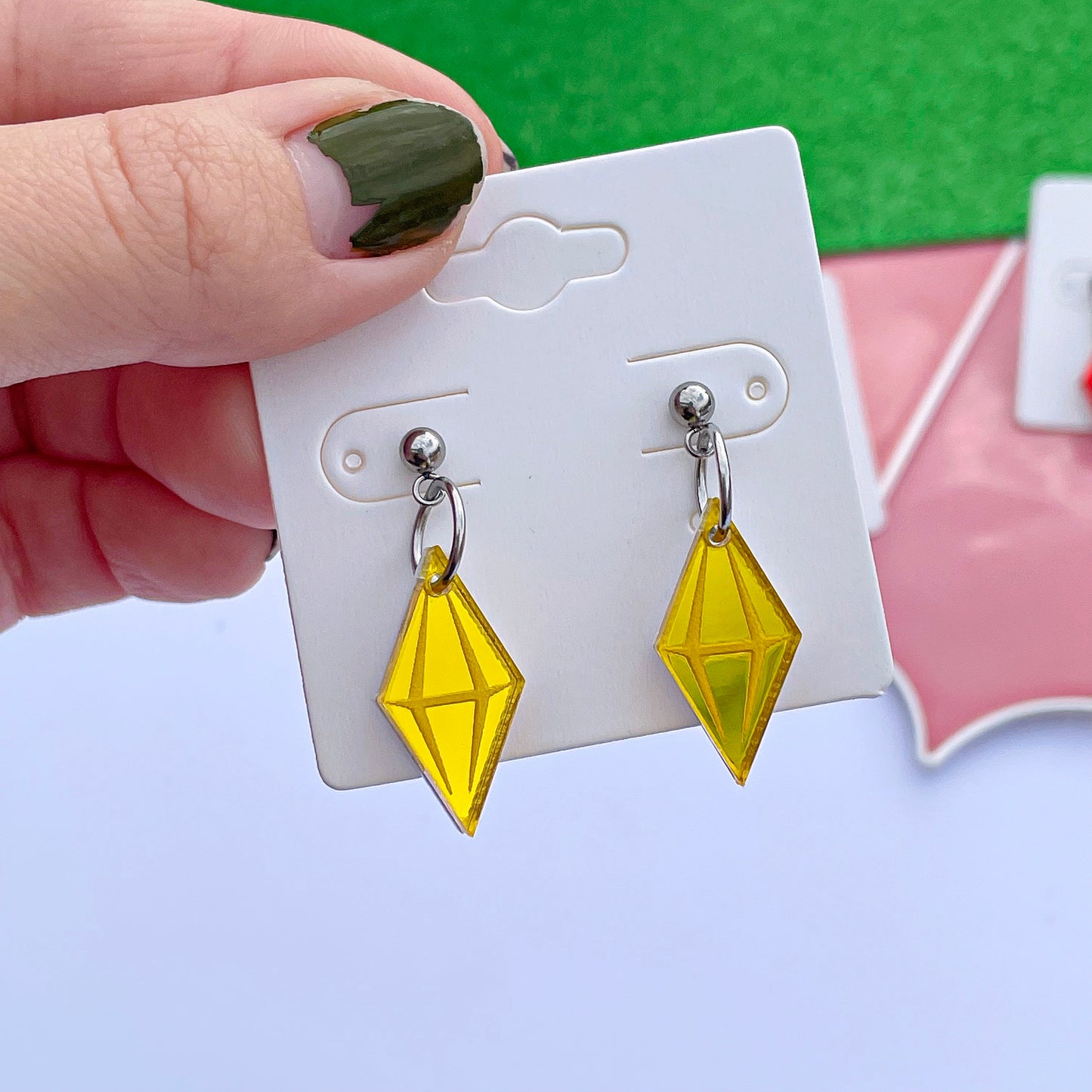 Byte Sized - Plumbob Earrings | Choose Your Mood!