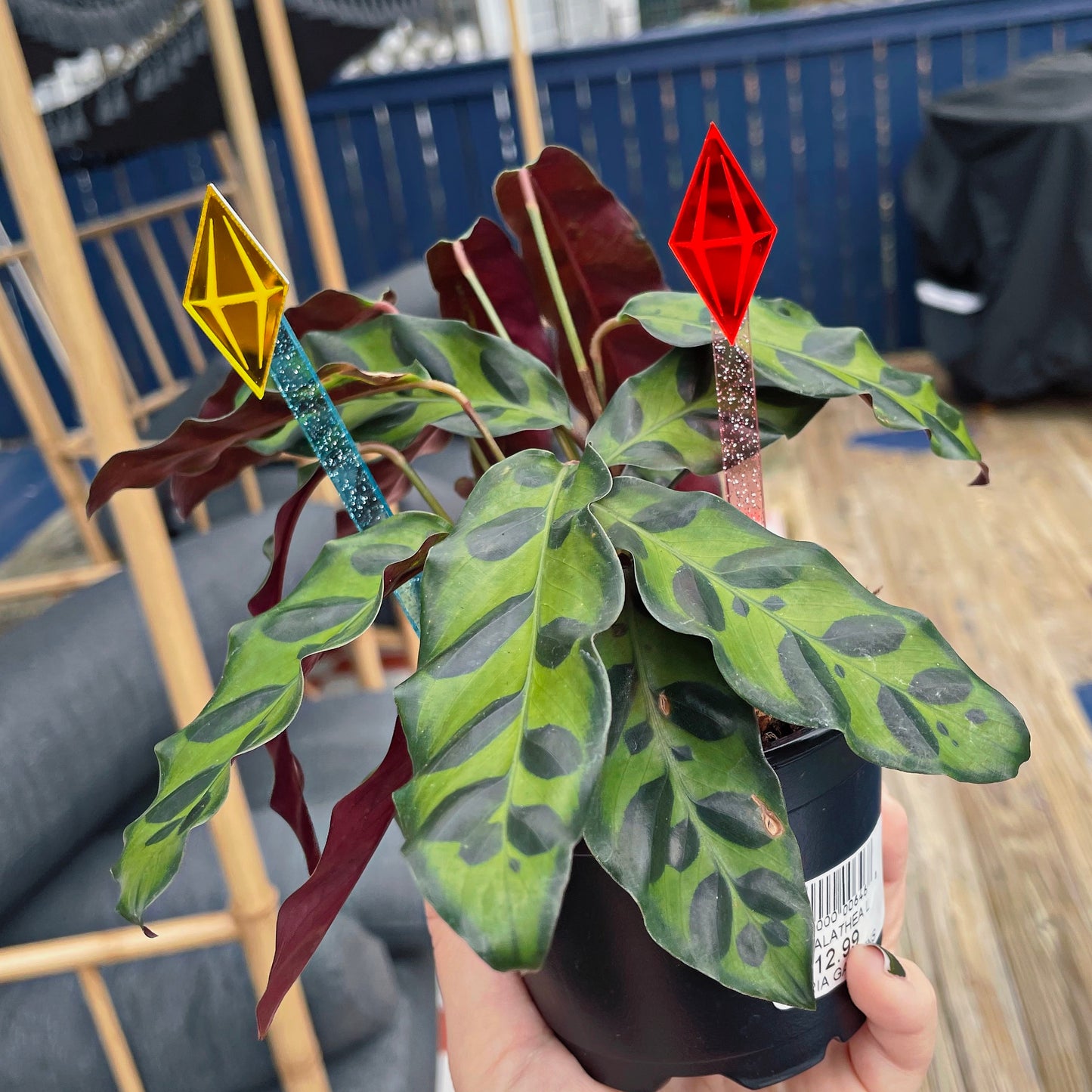 Plant Stake Magnet Topper // Plumbob | Choose Your Mood! PLANT STAKE Sold Separately