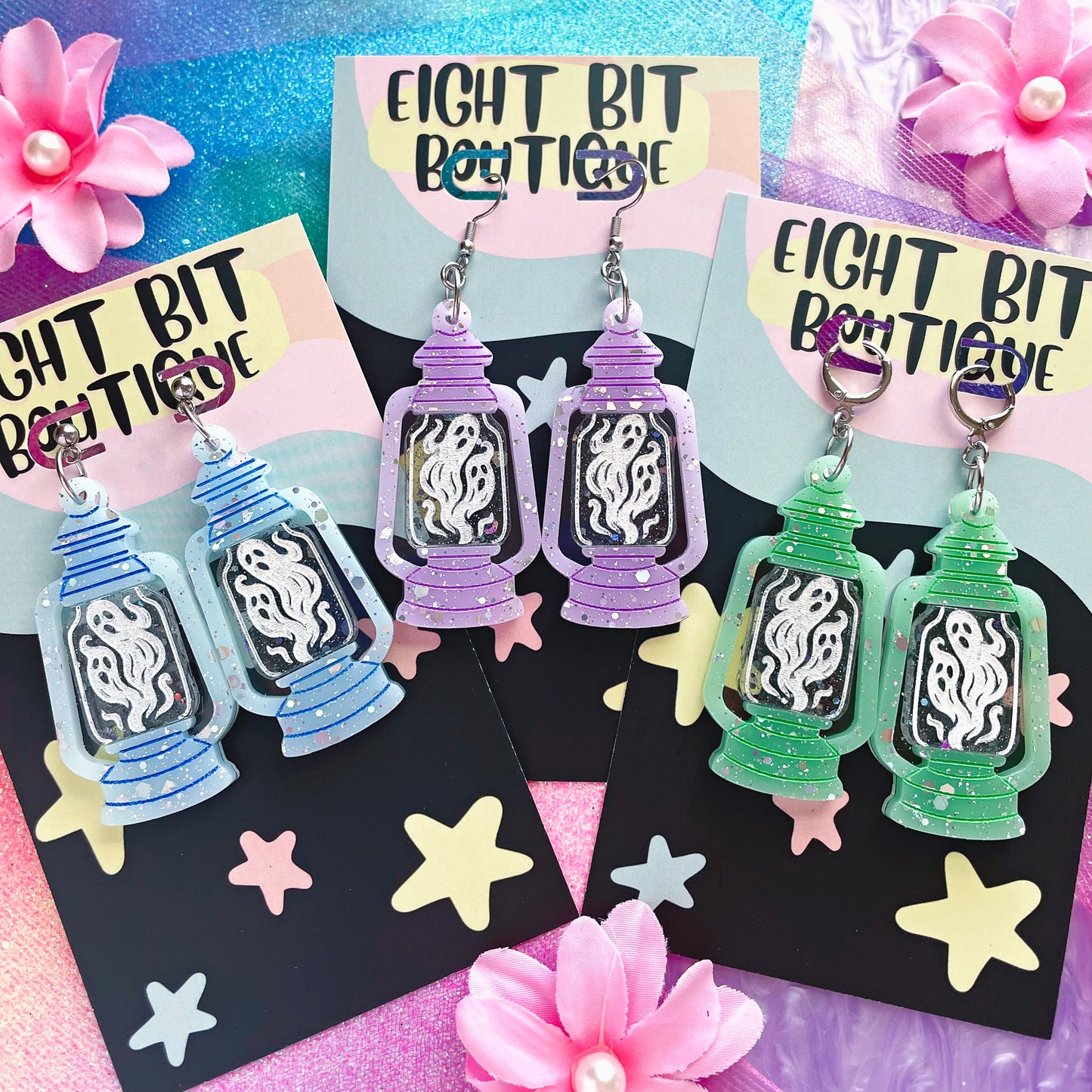 Ghouls Garden Lantern of Souls Earrings / Choose Your Color!