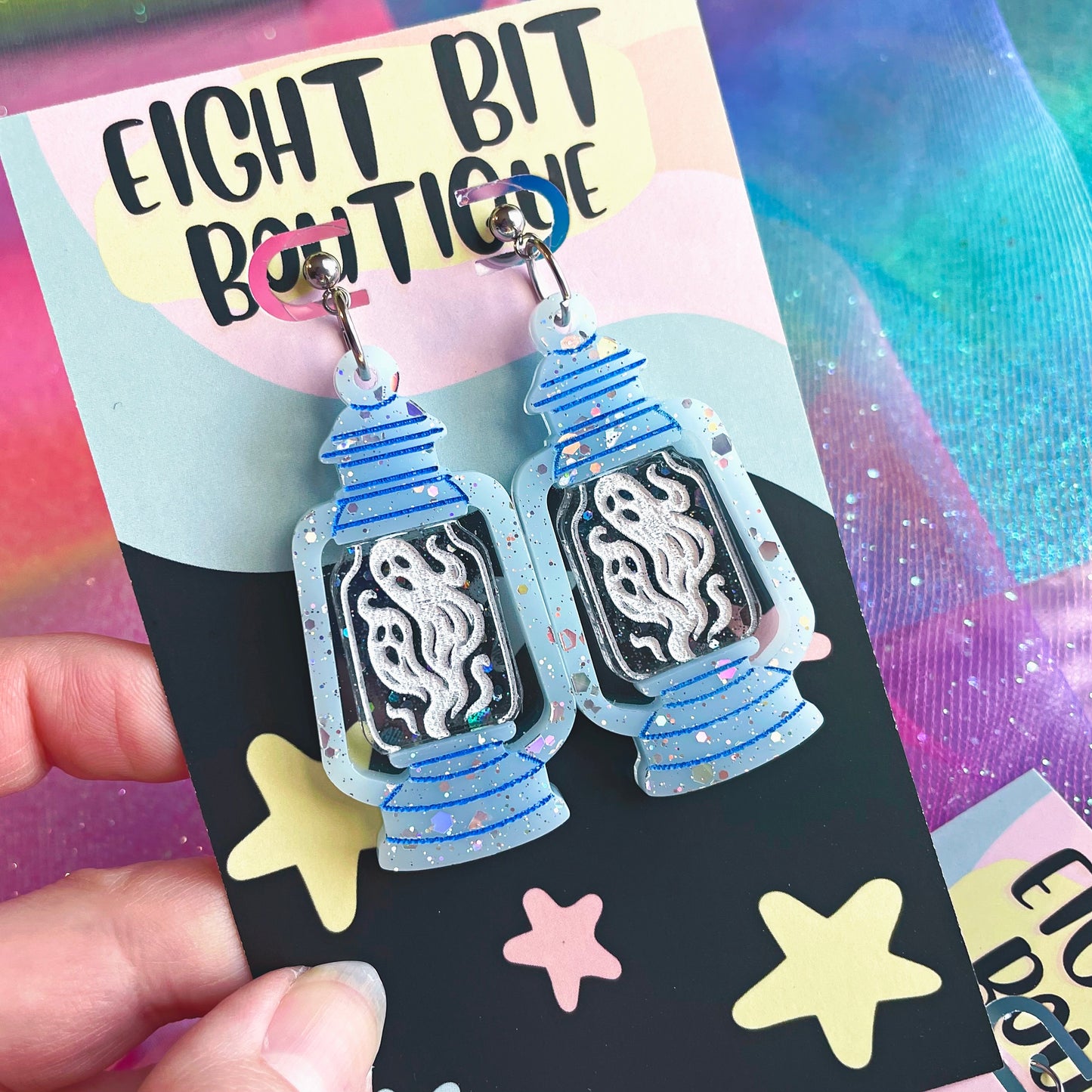 Ghouls Garden Lantern of Souls Earrings / Choose Your Color!