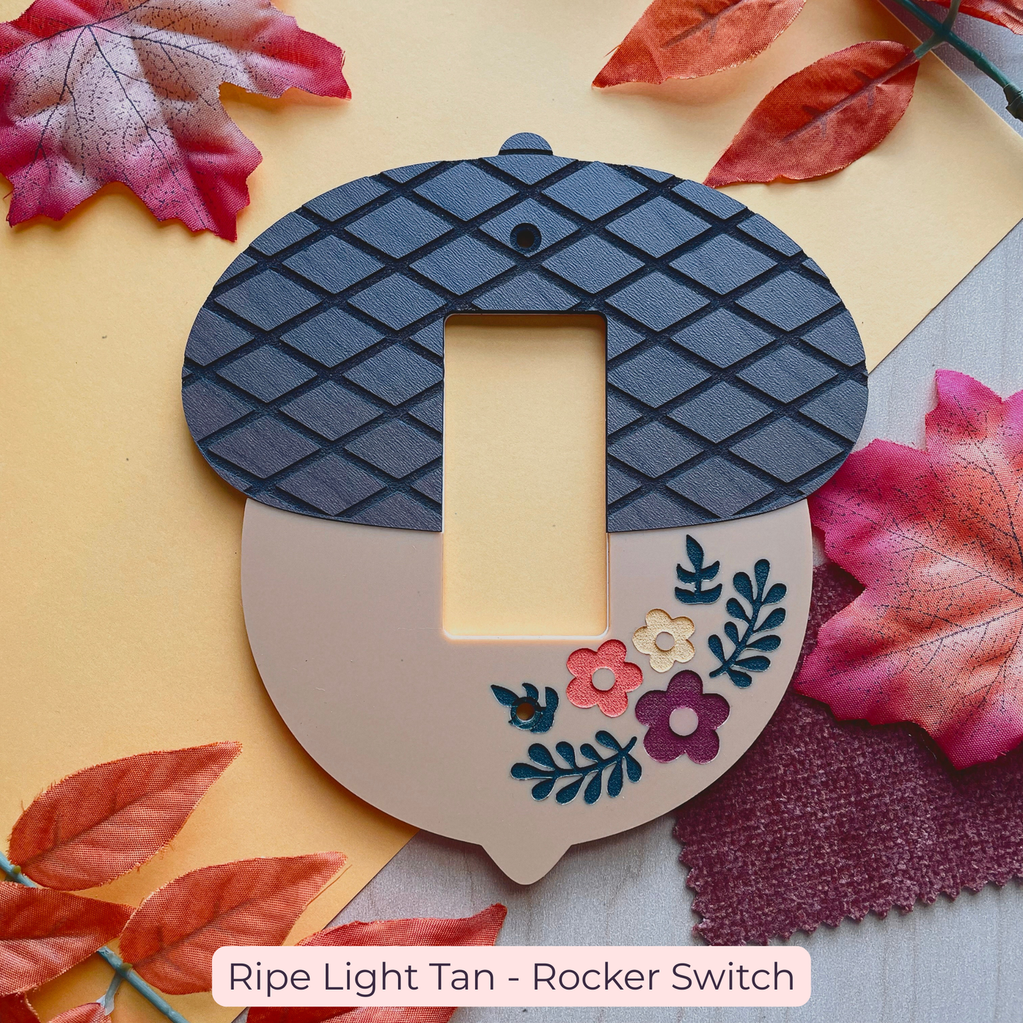 Grandmas Kitchen Acorn Light Switch Cover // Rocker + Standard Available!