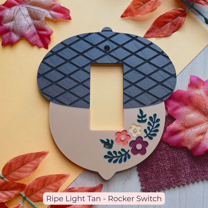 Grandmas Kitchen Acorn Light Switch Cover // Rocker + Standard Available!