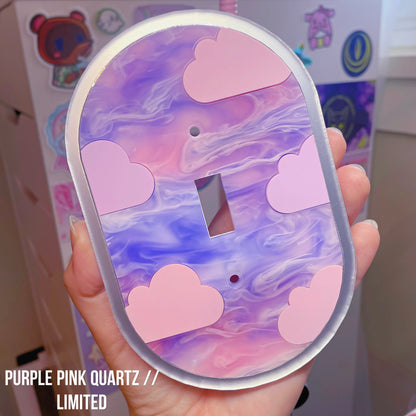 Cloudy Pastel Swirl Light Switch Cover | 4 Color Options! Screws Included