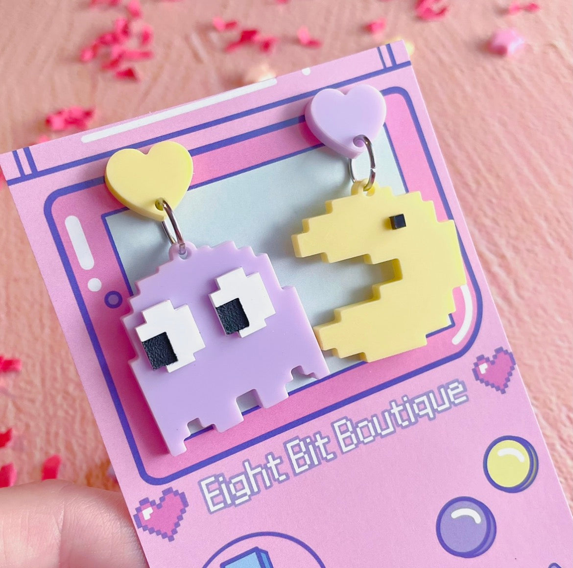 Pixel Munchie Arcade Earrings // Hardware Options Available!