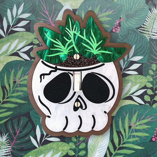 Oddities Shop \\ Rooted Remains Acrylic Light Switch Plate Cover