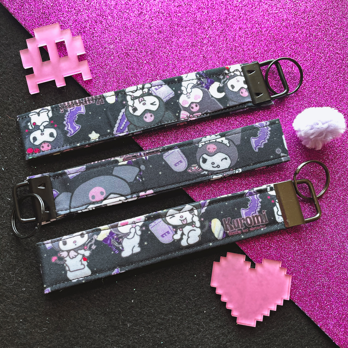 Kuro-chan Fabric Wristlet