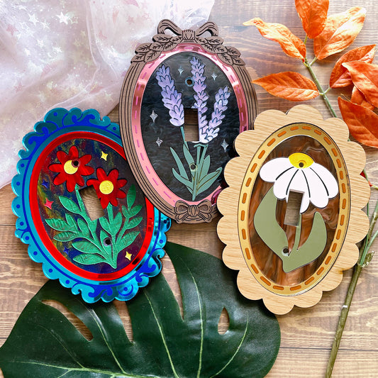 Oddities Shop \\ Withered Garden Light Switch Plate Cover | 3 Designs To Choose From!