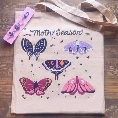 Moth Season Tote Bag