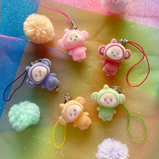 Telly Tub Flocked Charm // Pick Your Color!