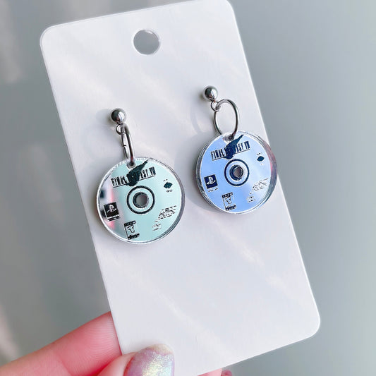 Byte Sized - FF Seven Disc Earrings